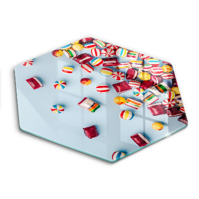 Skleněná deska do kuchyně Barevné bonbóny