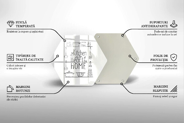 Skleněná deska do kuchyně Nápis věta