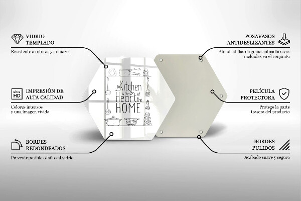 Skleněná deska do kuchyně Nápis věta