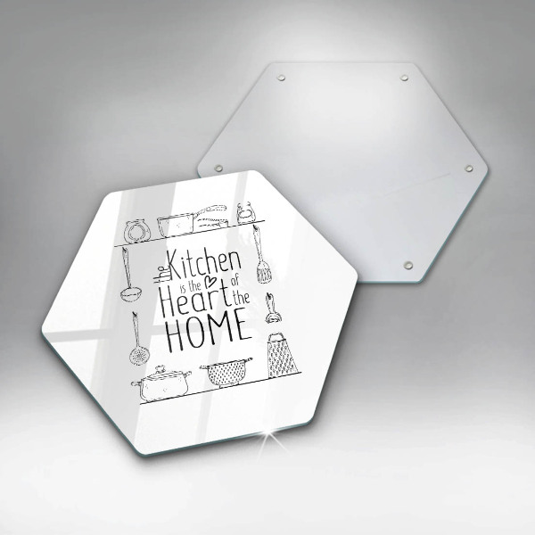 Skleněná deska do kuchyně Nápis věta