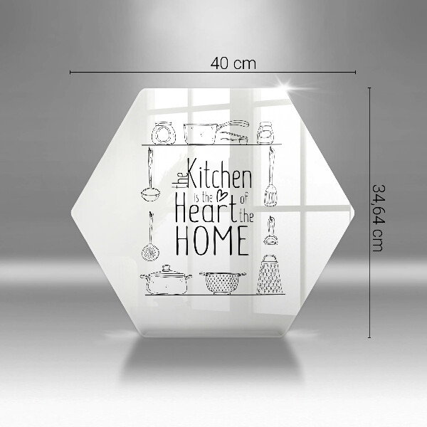 Skleněná deska do kuchyně Nápis věta