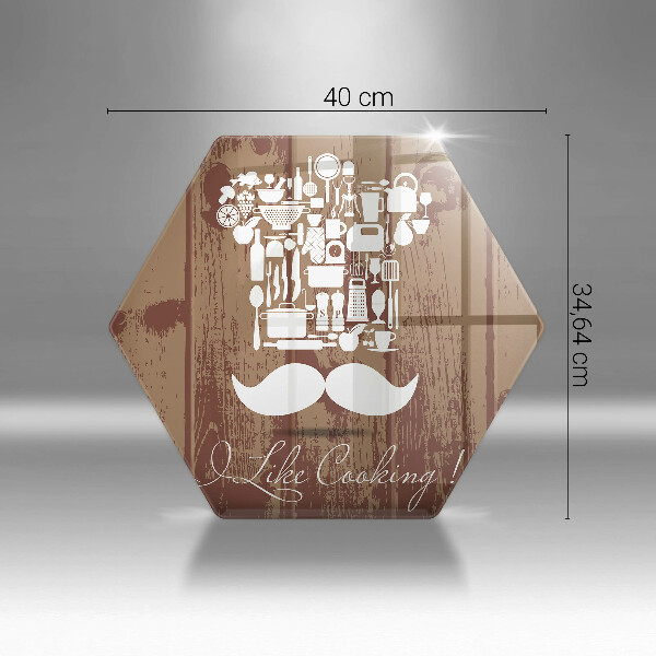 Skleněná deska do kuchyně I like cooking