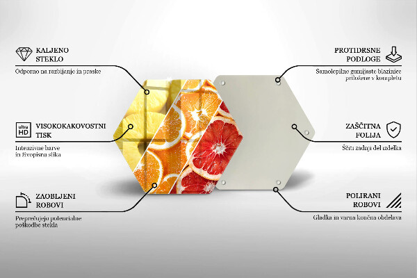 Skleněná deska do kuchyně Barevné ovoce