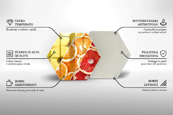 Skleněná deska do kuchyně Barevné ovoce