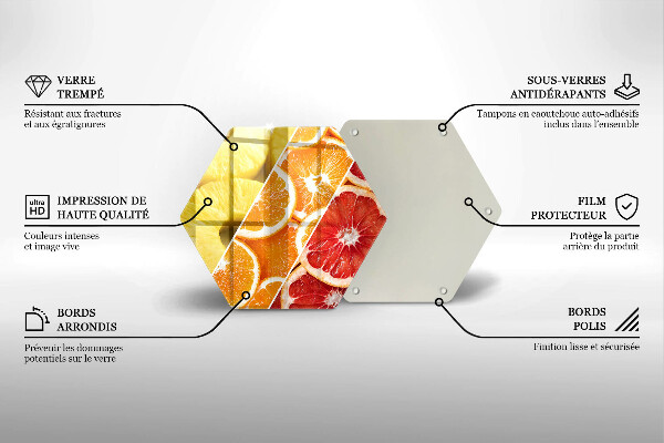 Skleněná deska do kuchyně Barevné ovoce