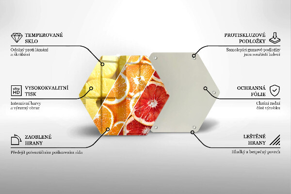 Skleněná deska do kuchyně Barevné ovoce