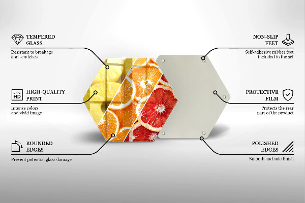 Skleněná deska do kuchyně Barevné ovoce