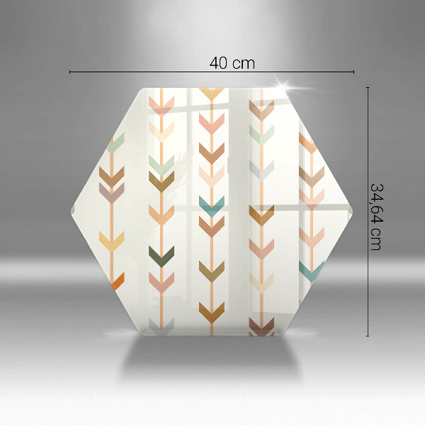 Skleněná deska do kuchyně Geometrické prvky