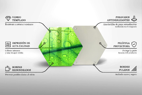 Skleněná deska do kuchyně Detailní záběr na list