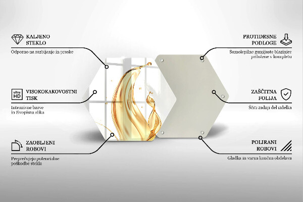 Skleněná deska do kuchyně Olivový olej