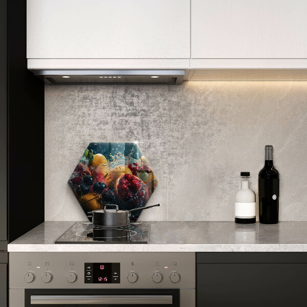 Skleněná deska do kuchyně Ovoce ve vodě