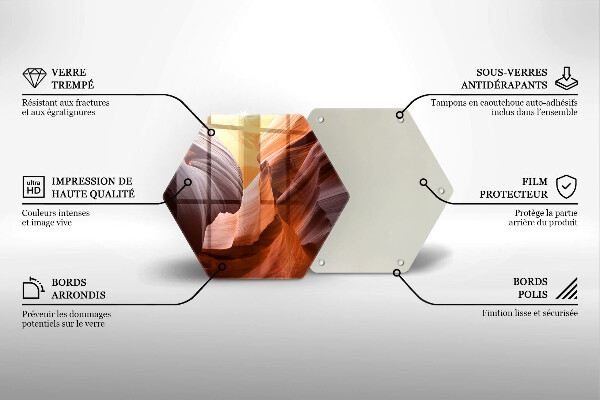 Skleněná deska do kuchyně Grand canyon