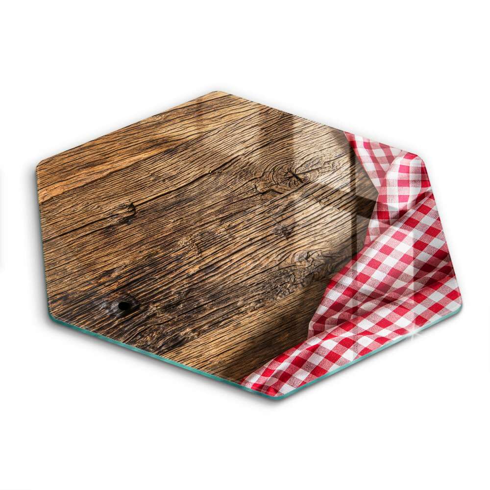 Skleněná deska do kuchyně Dřevěný stůl