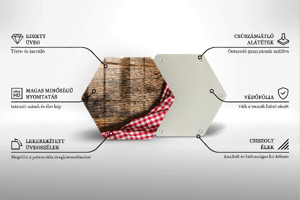 Skleněná deska do kuchyně Dřevěný stůl