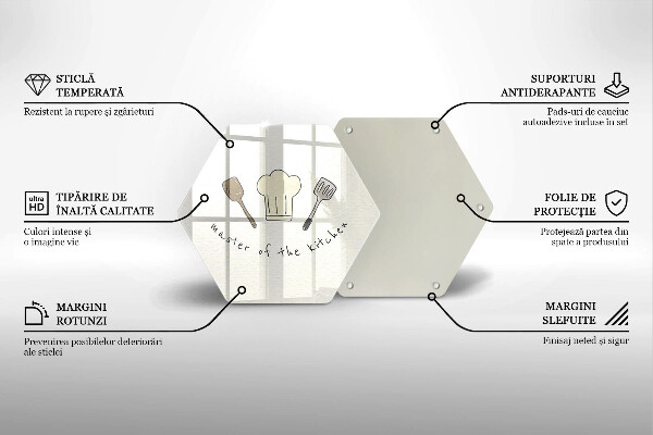 Skleněná deska do kuchyně Master of the kitchen