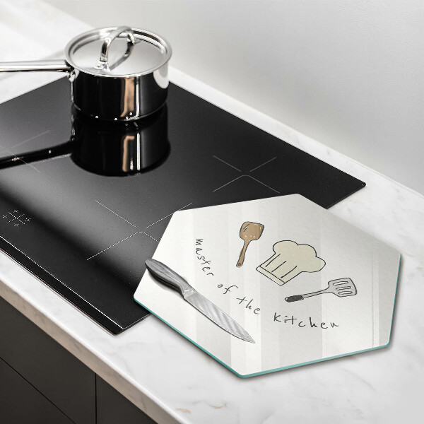 Skleněná deska do kuchyně Master of the kitchen