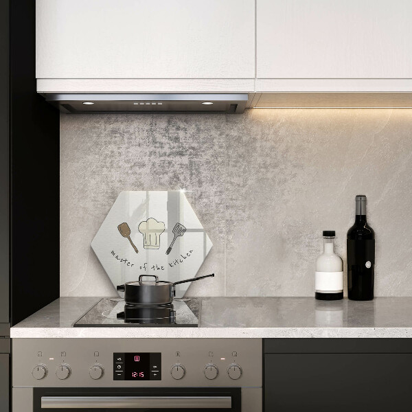 Skleněná deska do kuchyně Master of the kitchen