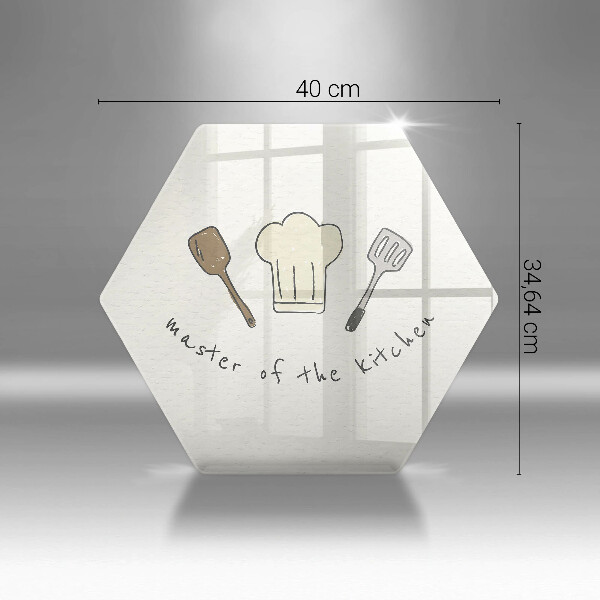 Skleněná deska do kuchyně Master of the kitchen