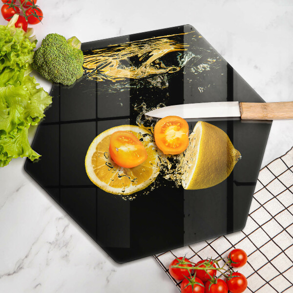 Skleněná krájecí deska Šťavnaté citronové ovoce