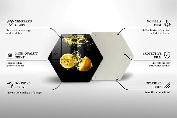Skleněná krájecí deska Šťavnaté citronové ovoce