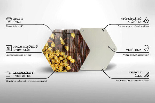 Skleněná deska do kuchyně Těstoviny na stole