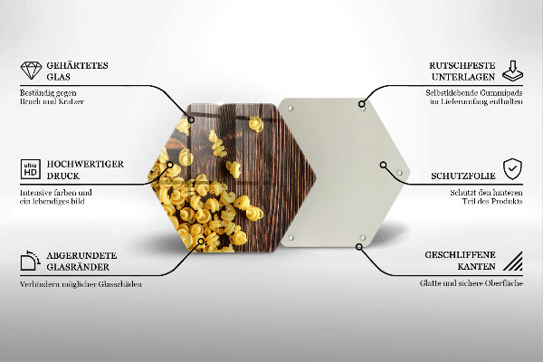 Skleněná deska do kuchyně Těstoviny na stole