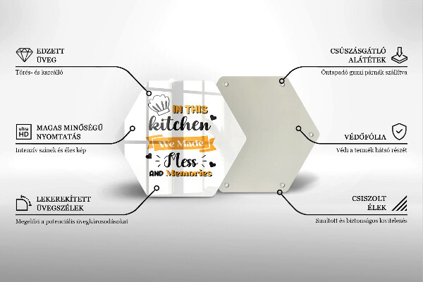 Skleněná deska do kuchyně In this kitchen we made mess and memories