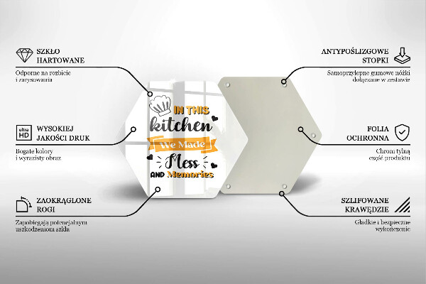 Skleněná deska do kuchyně In this kitchen we made mess and memories