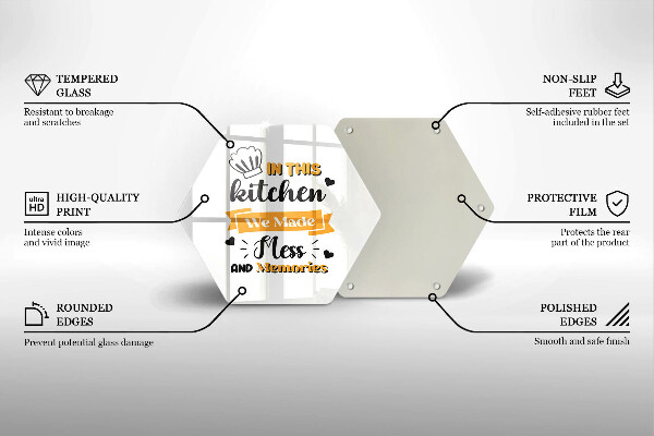 Skleněná deska do kuchyně In this kitchen we made mess and memories