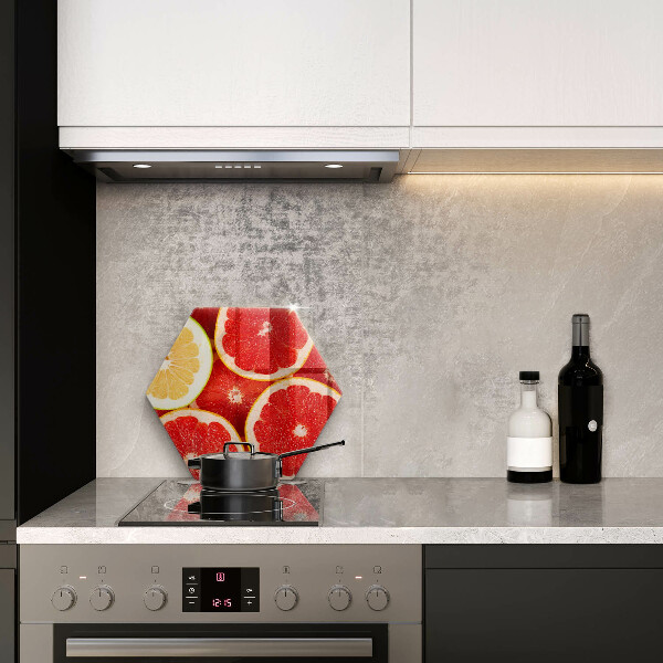 Skleněná deska do kuchyně Plátky grapefruitu