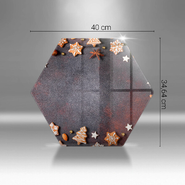 Skleněná deska do kuchyně Perníkové vánoce