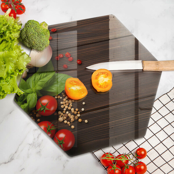 Skleněná deska do kuchyně Zelenina na stole