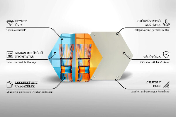 Skleněná deska do kuchyně Dvě sklenice vody