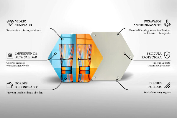 Skleněná deska do kuchyně Dvě sklenice vody