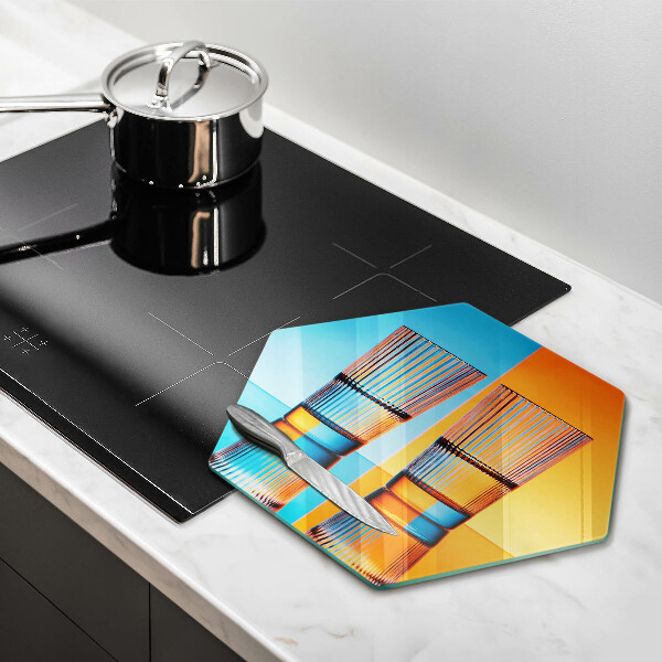 Skleněná deska do kuchyně Dvě sklenice vody