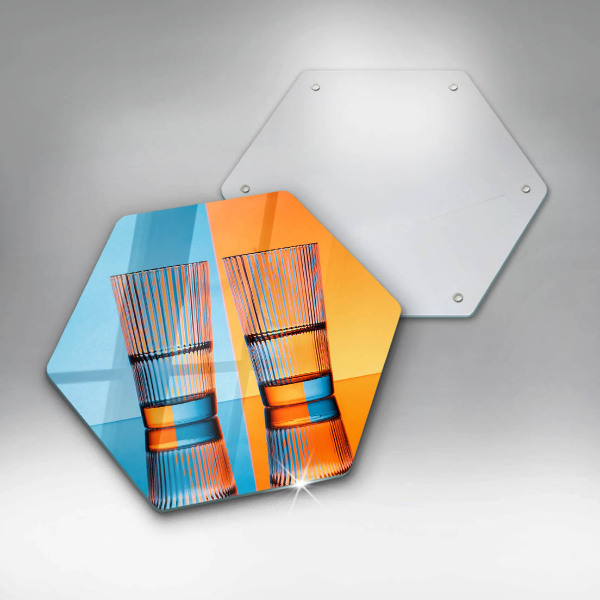 Skleněná deska do kuchyně Dvě sklenice vody