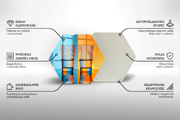 Skleněná deska do kuchyně Dvě sklenice vody