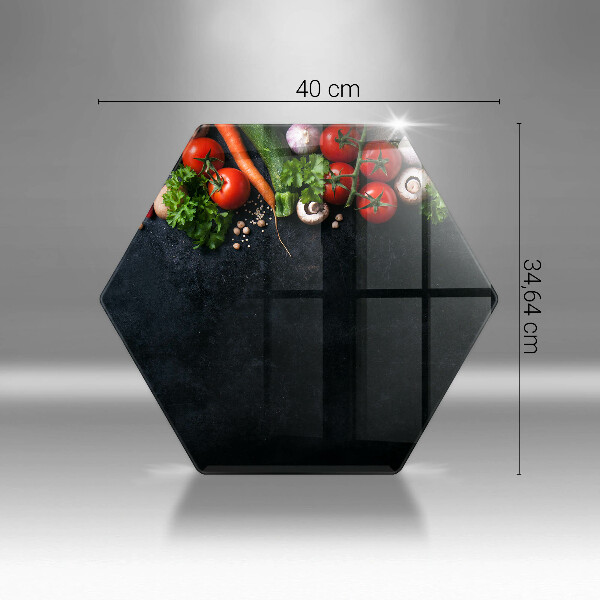 Skleněná deska do kuchyně Barevná zelenina