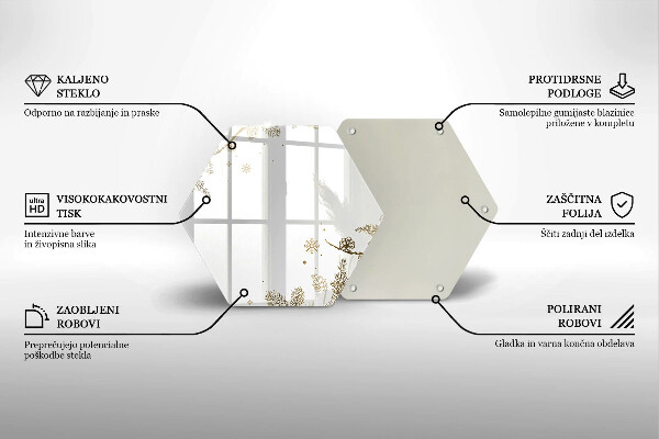 Skleněná deska do kuchyně Zimní dekorace