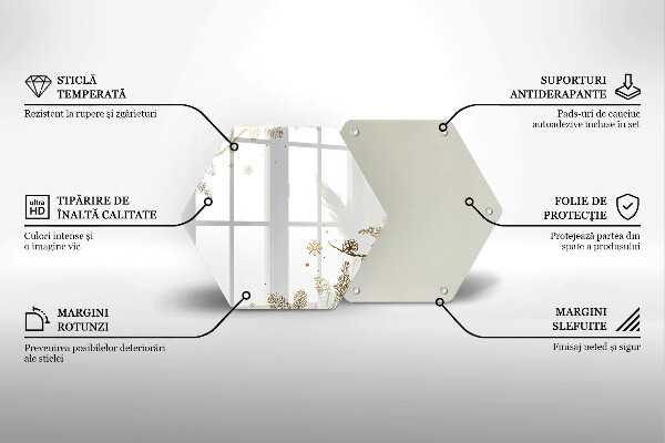 Skleněná deska do kuchyně Zimní dekorace