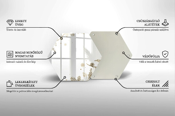 Skleněná deska do kuchyně Zimní dekorace