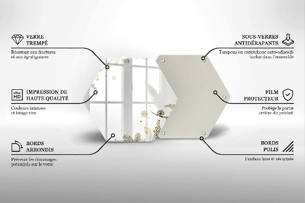 Skleněná deska do kuchyně Zimní dekorace