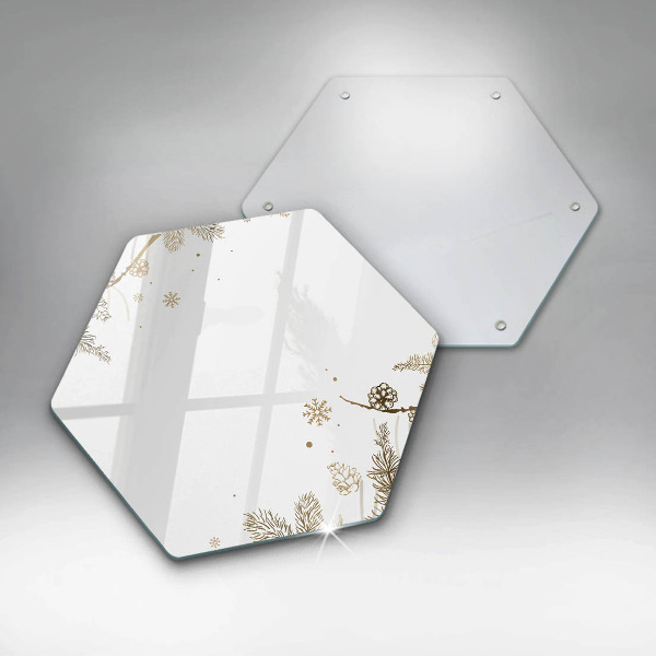 Skleněná deska do kuchyně Zimní dekorace