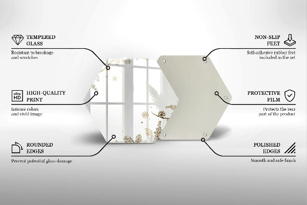 Skleněná deska do kuchyně Zimní dekorace