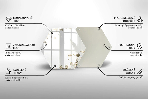 Skleněná deska do kuchyně Zimní dekorace