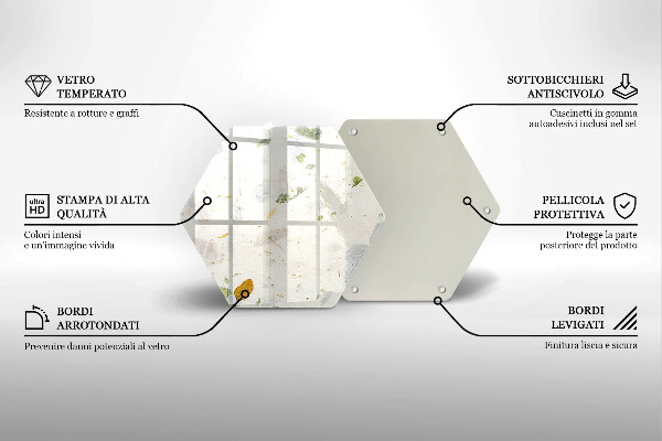 Skleněná deska do kuchyně Padající listy