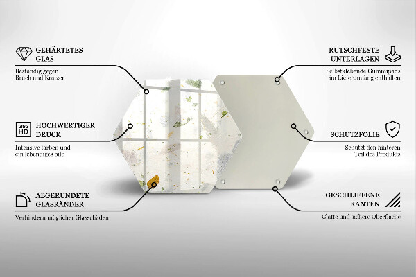 Skleněná deska do kuchyně Padající listy