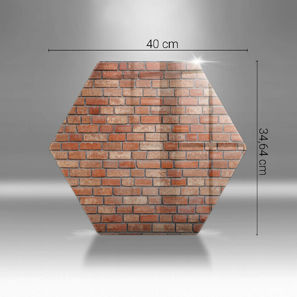 Skleněná krájecí deska Cihlová zeď