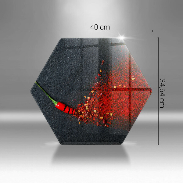 Skleněná krájecí deska Čili paprička