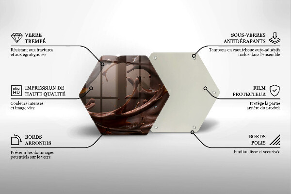 Skleněná deska do kuchyně Tekutá čokoláda